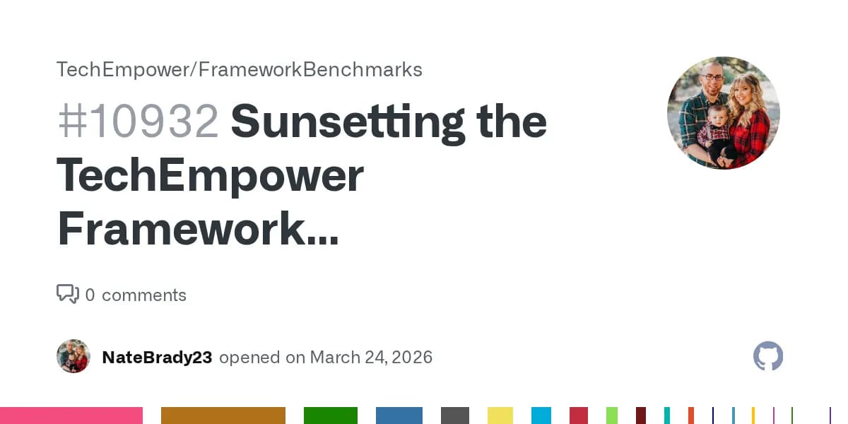 Sunsetting the Techempower Framework Benchmarks