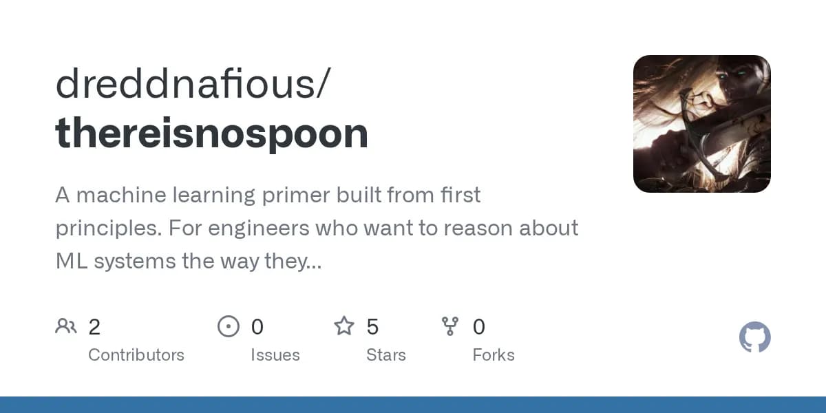 There is No Spoon. A software engineers primer for demystified ML