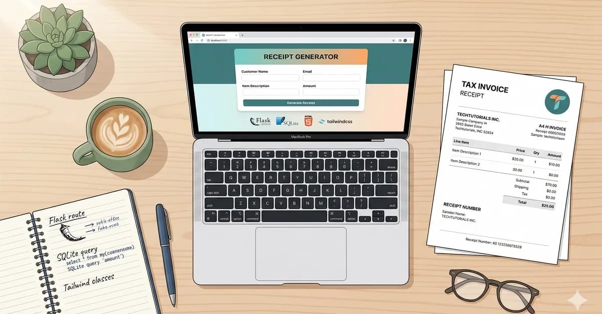 Building a Receipt Generator with Flask and Tailwind