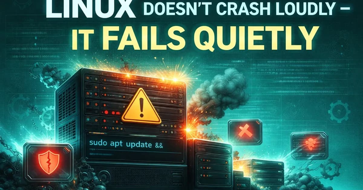 Linux Doesn’t Crash Loudly — It Fails Quietly
