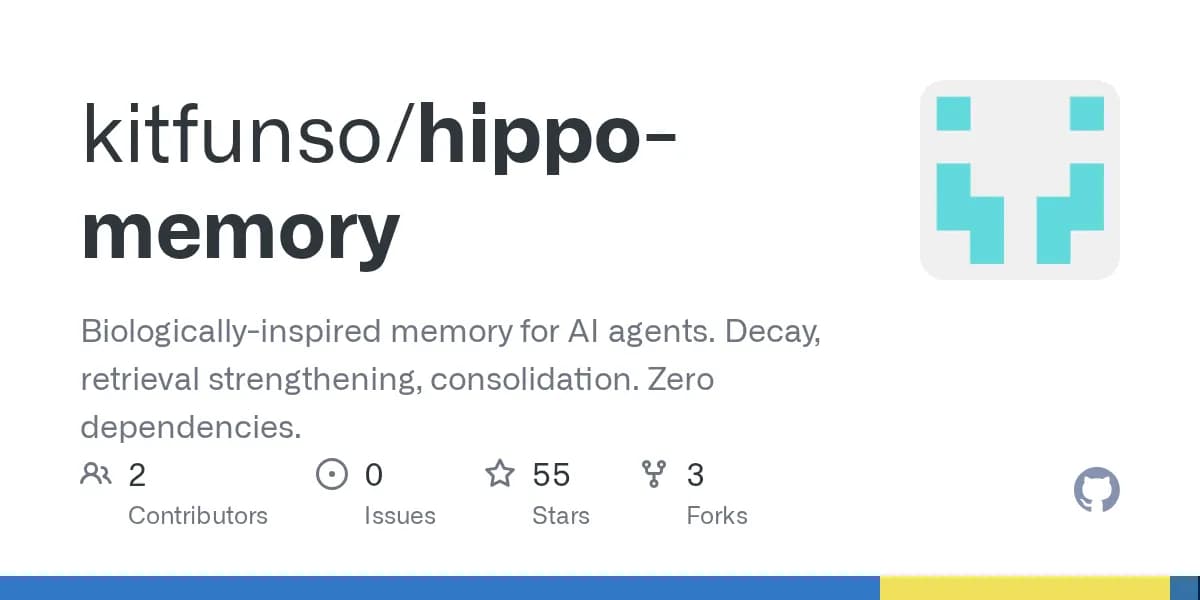 Show HN: Hippo, biologically inspired memory for AI agents