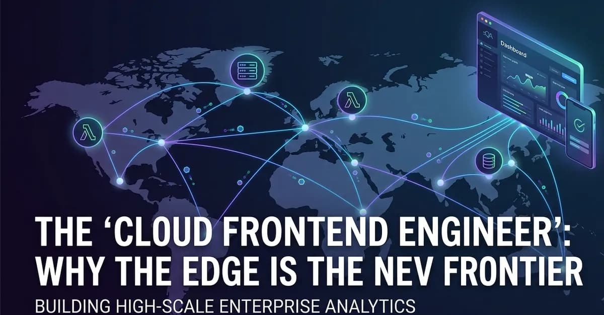 Beyond the Browser: The Rise of the "Cloud Frontend Engineer"