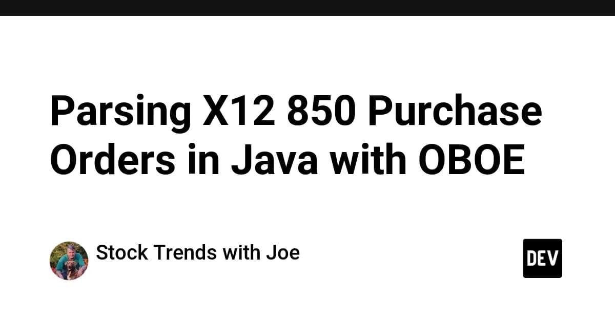 Parsing X12 850 Purchase Orders in Java with OBOE