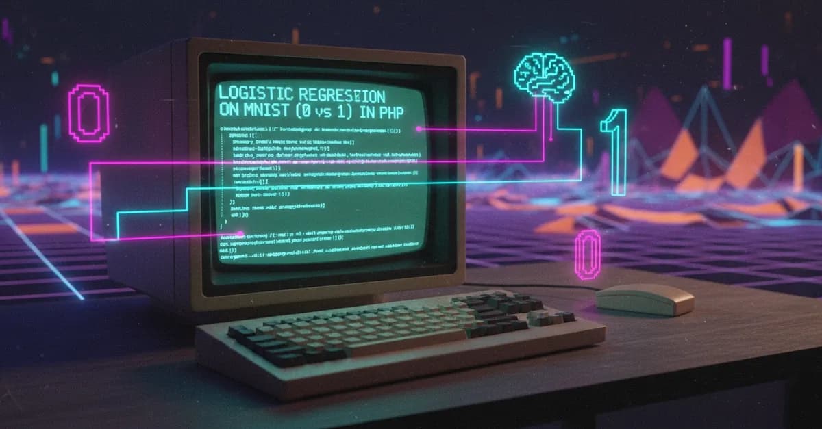 Logistic Regression on MNIST (0 vs 1) in PHP: A Simple Example