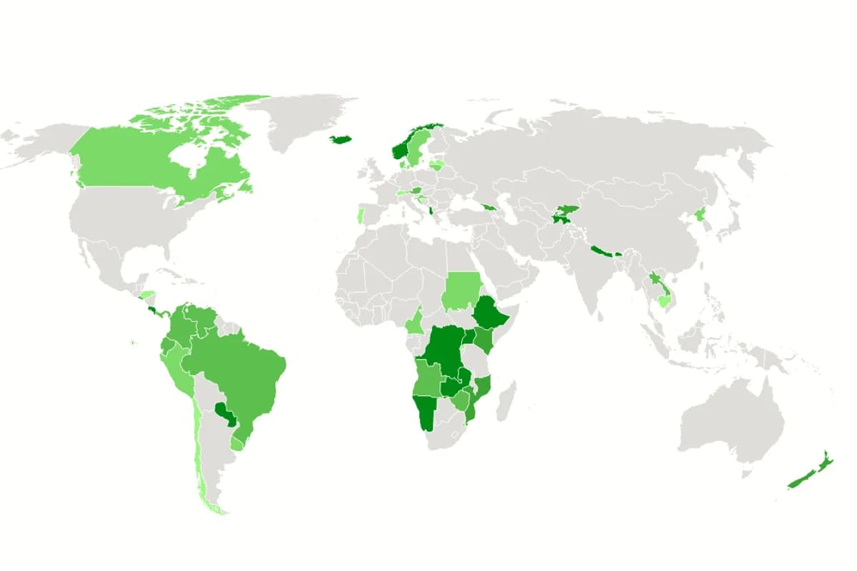 Seven countries now generate 100% of their electricity from renewable energy