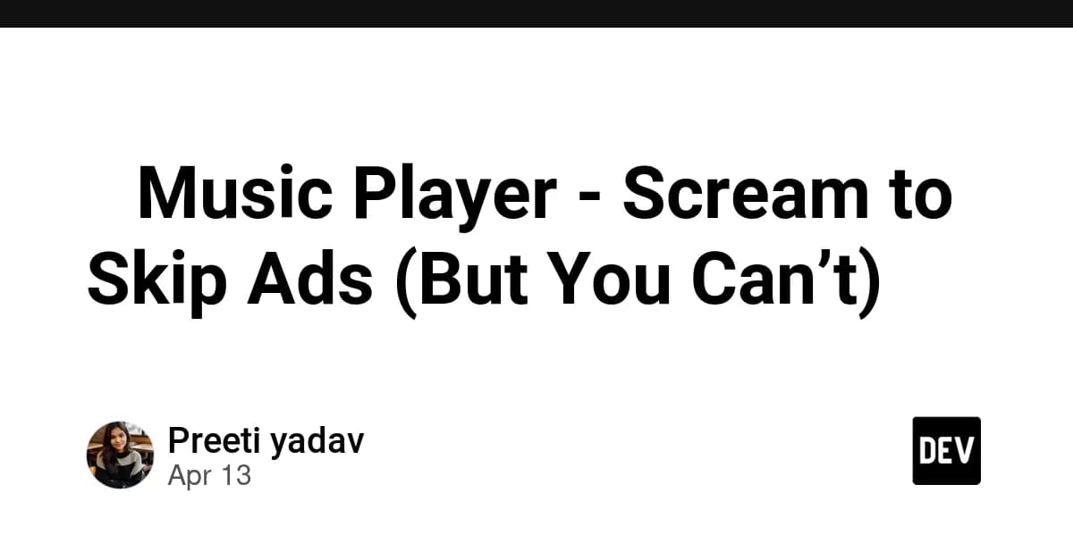 🎤 Music Player - Scream to Skip Ads (But You Can’t)