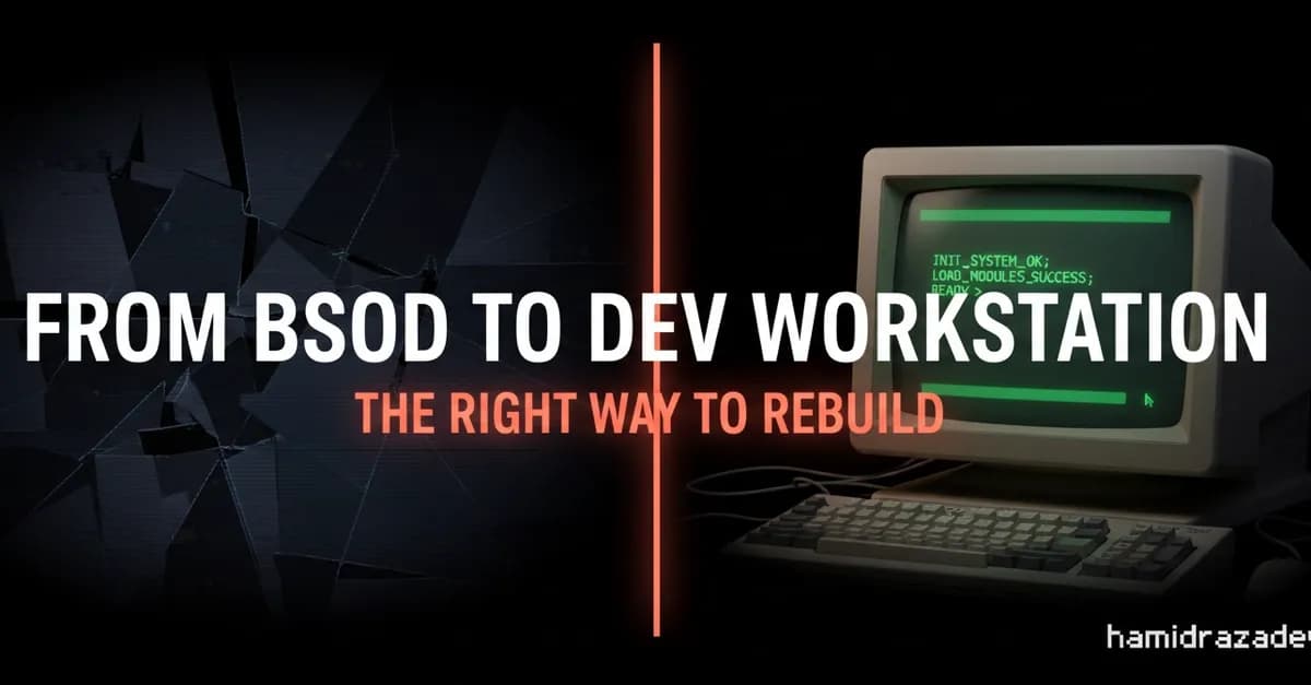 From BSOD to Dev Workstation: How I Rebuilt My PC the Right Way (And Learned a Ton Doing It)