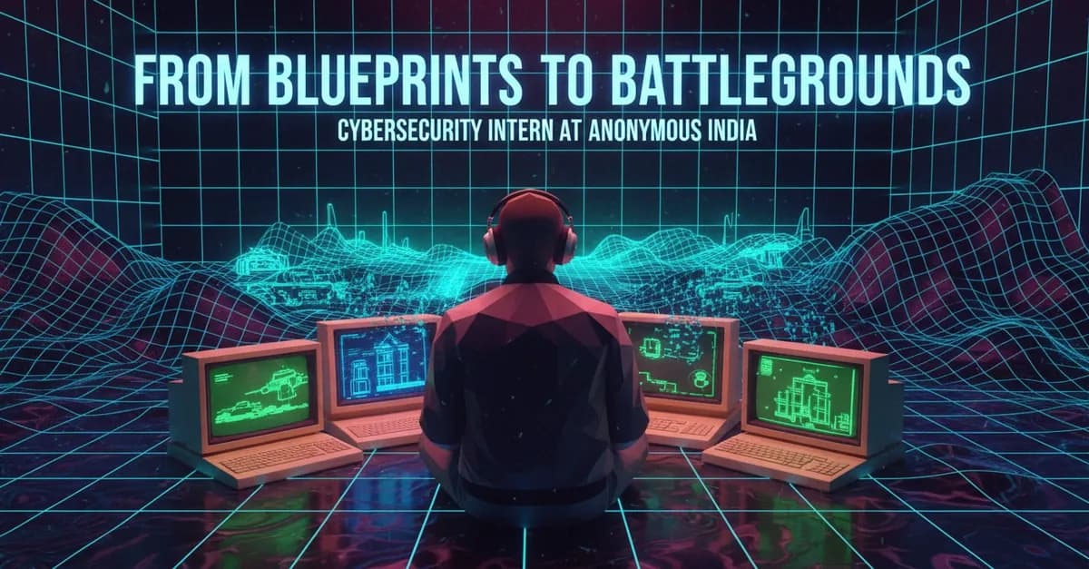 From Blueprints to Battlegrounds: My Experience as a Cybersecurity Intern at Anonymous India
