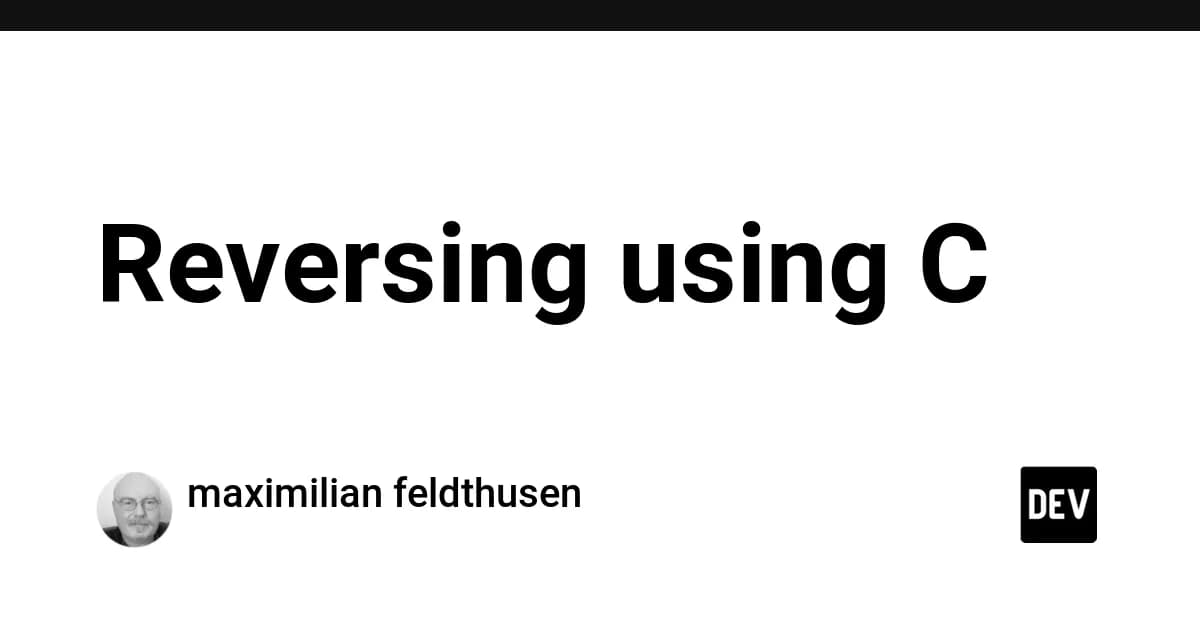 Reversing using C