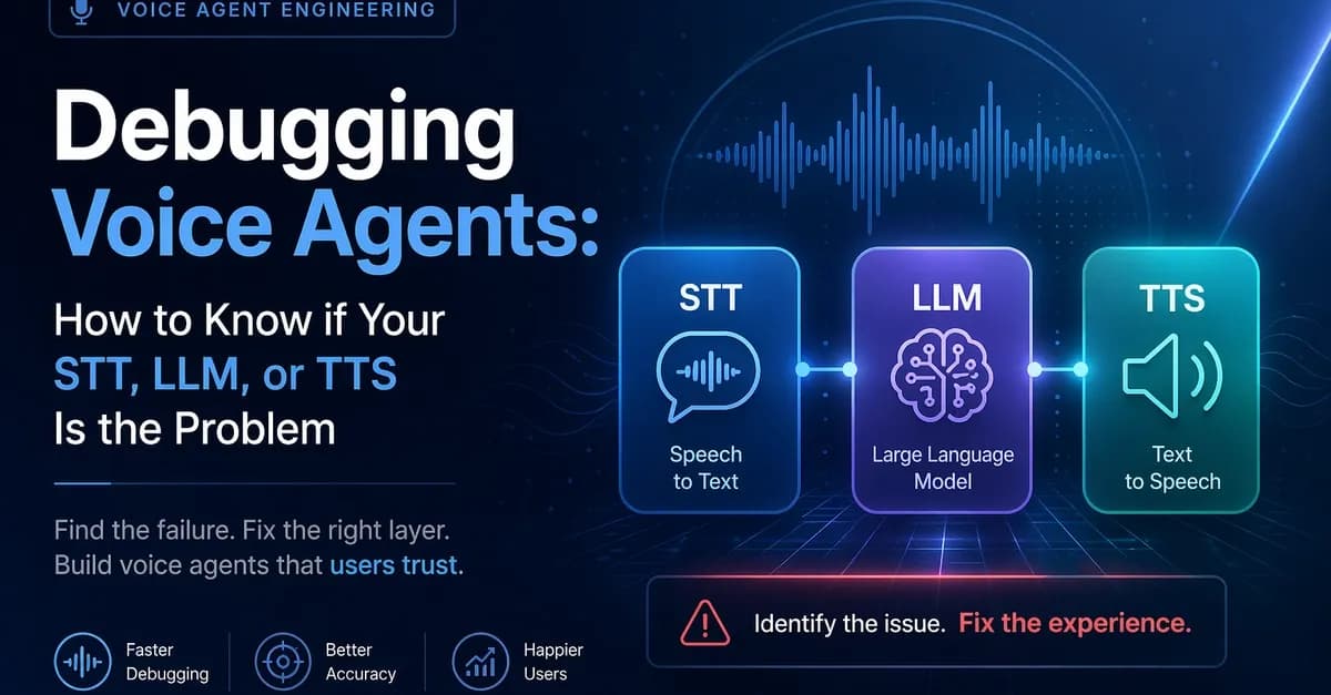 Debugging Voice Agents: How to Know if Your STT, LLM, or TTS Is the Problem