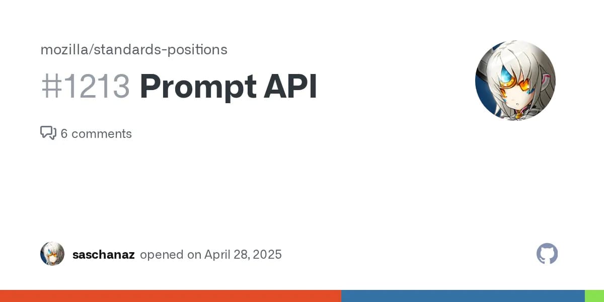 Mozilla's Opposition to Chrome's Prompt API